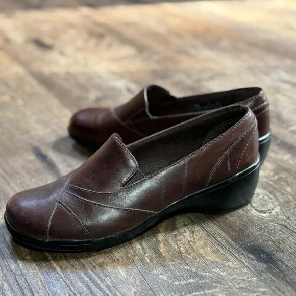 Clarks Bendables Blackberry Slip-On Dark Brown Women's Size 7.5 - Picture 10 of 14